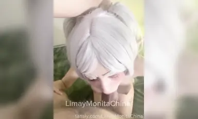 fansly【LimayMonitaChina】cos芙莉莲被卡洗衣机了口交肛交