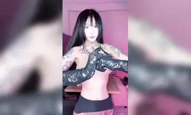 [중핵폭탄] 틱톡 여신 지우티아오난우 최신 새해인사 복지 음란어 교육 (4)