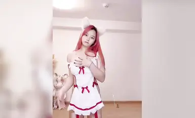 Kuaishou sexy anchor [Xiao Lingdang] high-value internet celebrity girl binayaran ang first-class cabin sexy dance (47)