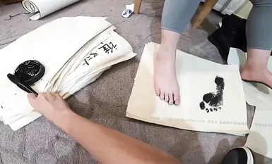 见新摄影妙脆脚素人学生足模恋足丝袜棉袜裸足秀合集3 (3)