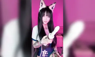 [Bagong produkto noong 2025] 210,000 followers sa Twitter, face tattoo goddess [Nanmu Kujo] latest high-priced welfare, sexy uniform, beautiful face and beautiful vagina, props masturbation squirting (2)