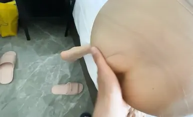 Video berbayar jenama lama Twitter "91VCR" "Mr. D dan Miss C", yang mengkhusus dalam stoking kaki panjang berkualiti tinggi, keluarga yang baik, model wanita ② (16)