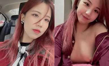 顏值非常不錯的大學生妹子，被富二代帶到樓道玩露出，被無套內射多次