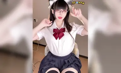 【cos 自慰 制服 黑絲..】純欲貓耳