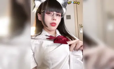 【cos 自慰 制服 黑絲..】純欲貓耳