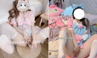 推特極品白虎蘿莉『kitty不吃魚』一字馬紫薇被男主調教啪啪乖的狠！超嫩可愛人形小母狗 被操的叫爸爸 上 (1)