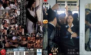 [马赛克破坏][中文字幕] JUR-116 女上司出差与中出电车痴汉吉泽优希同台受辱