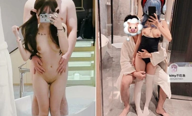 推特極品白虎蘿莉『kitty不吃魚』一字馬紫薇被男主調教啪啪乖的狠！超嫩可愛人形小母狗 被操的叫爸爸 下 (1)