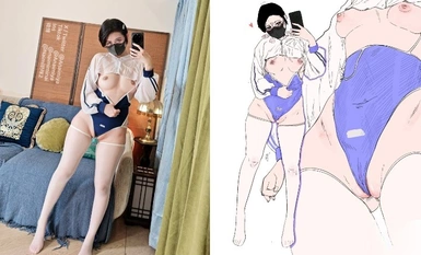 คุณชอบให้ฉันใส่ชุดว่ายน้ำมั้ย? น้ำตายกำลังมา~